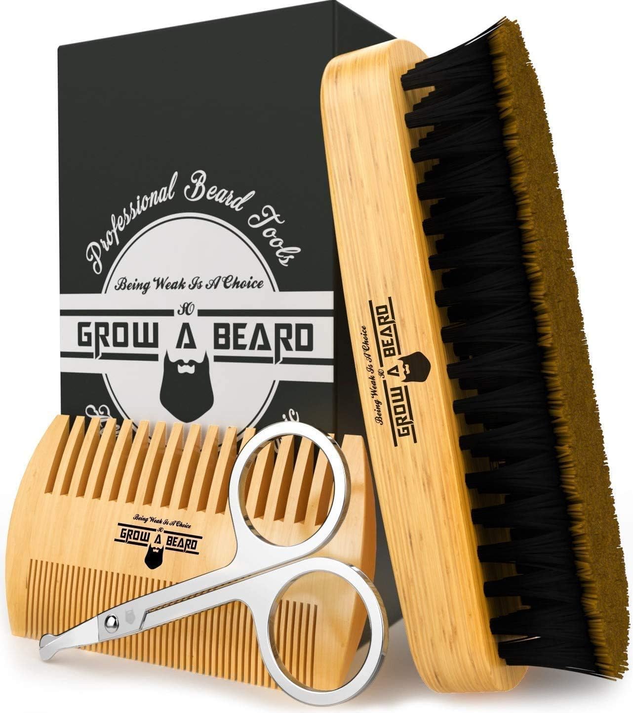beard grooming & trimming kit for men care beard brush beard comb