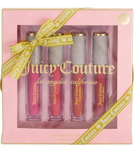 Amazon.com : Juicy Couture 4 Pack Lip Oil Set - Cherry, Rose