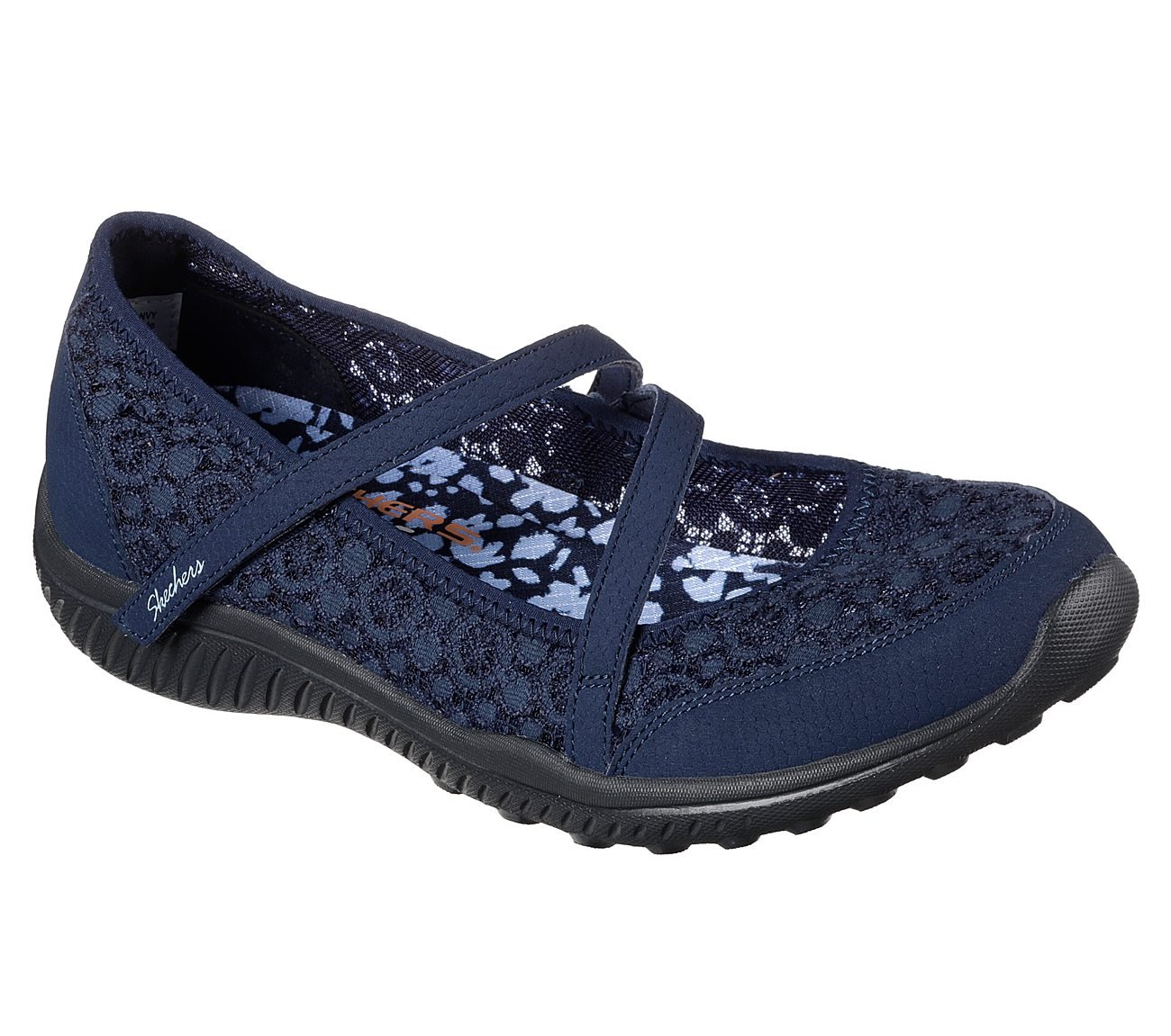 skechers mary jane navy