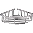 orhemus 304 Stainless Steel Shower Caddy Corner Basket Shelf Bathroom Organizer Wall Mounted Storage, Brushed Nickel