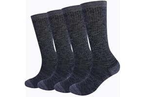 EnerWear Unisex 4/6P Pack Merino Wool Outdoor Hiking Trail Crew Sock