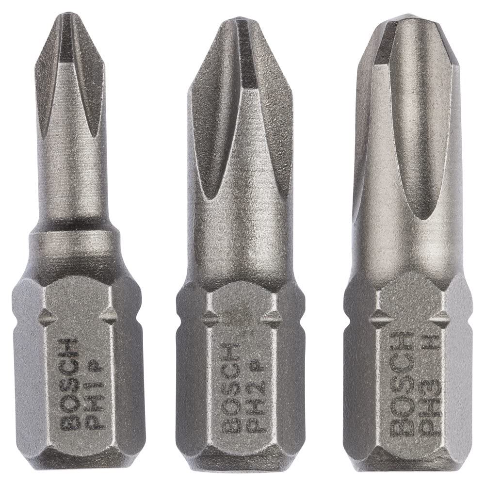 Bosch 2607001752 25 mm Screwdriver Bits (3-Piece)