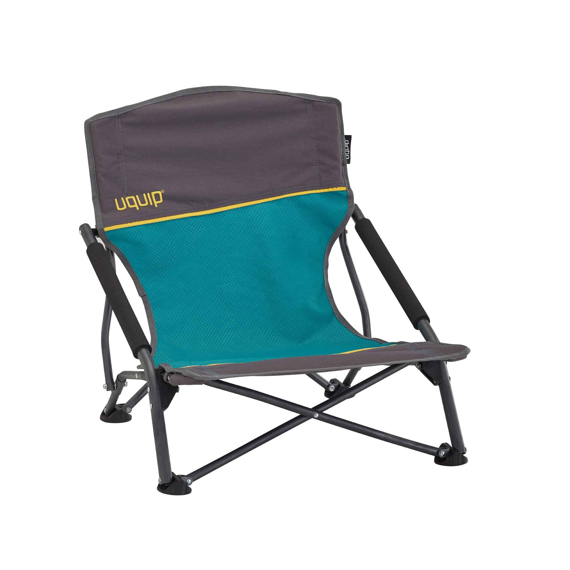 Uquip Sandy Beach Chair Folding Chair Foldable Low 120 kg Blue/Grey