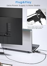 FOINNEX VGA to HDMI Adapter Converter Audio 1080P PC Laptop Projector Convertor view 4