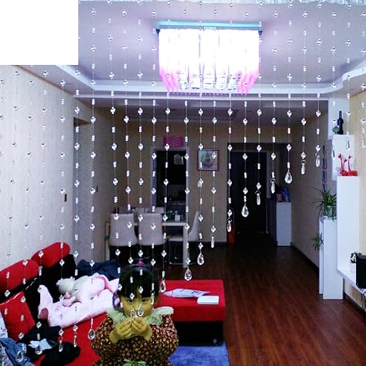 Amazon Com Twhzjncgsko Crystal Bead Partition Curtains Bedroom