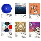 Kanye Poster West Album Cover Signed Limited Poster Print Rapper Music Posters Canvas Wall Art Room Aesthetic Set of 6 for Teen and Girls Dorm Decor 8x10 inch Unframed