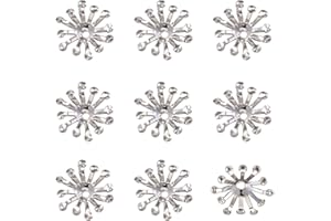 Craftdady 50pcs Platinum Apetalous Flower Spacer Bead Caps 12~14x3.5mm Iron Charms Cone End Caps Terminators for DIY Jewelry Craft Making