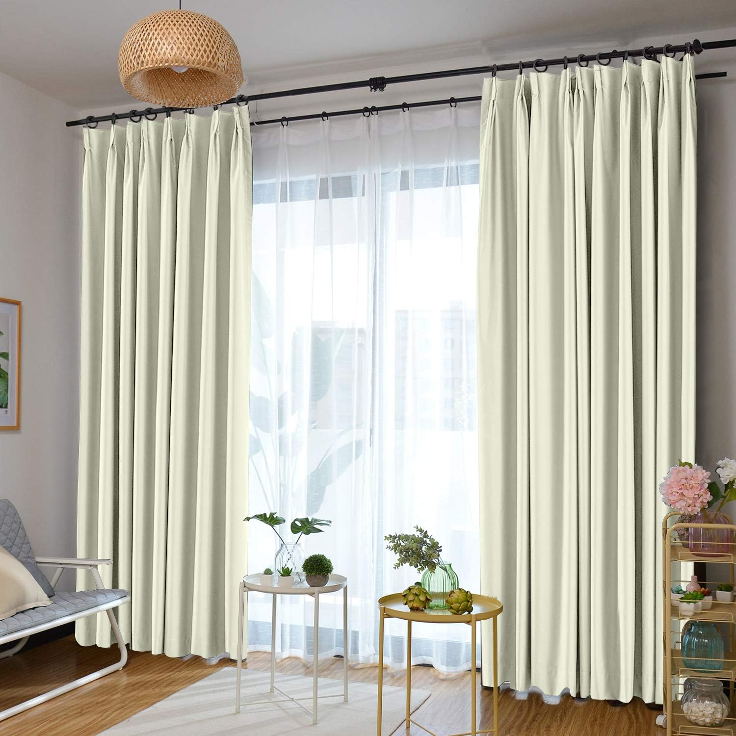 Amazon.com: Prim Extra Long Curtain Total Blackout Window Panel Thermal