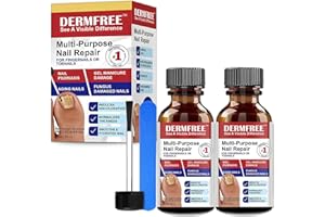 HAIDWEN 2Pc Multi-Purpose Nail Repair & Extra Strength Nail Fungus Treatment with Soothing Tea Tree Oil for Discolored & Damaged Nails – Best Plant Drops for Nails Care