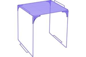 Demonwer Locker Organizer Shelf Purple Stackable Extra Locker Shelf Storage Cabinet Accessories for School Office Home Gym Supplies