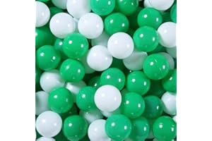 GUESVOT Soft Play Ball Pit Balls - Crush Proof Plastic Balls for Ball Pit Pack of 100pcs Set for Toddlers Ball Pool Playtent Tunnels with Reusable Storage Bag - 2.16 Inch