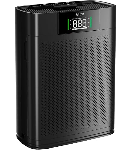 VEVOR Purificador de aire, capa HEPA H13, purificador de aire inteligente de 2018 ft²/h con control de velocidad y protector de bloqueo para niños, limpiador de aire eficiente con práctico panel