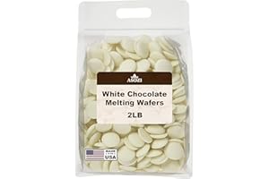ASOZI White Chocolate Melting Wafers 2LB – Smooth and Creamy Melting Chocolate Perfect for Dipping, Baking, Candy Making, and Decorating Desserts – Ideal for Fountains, Coating, and Molded Chocolates Cocoa Lite