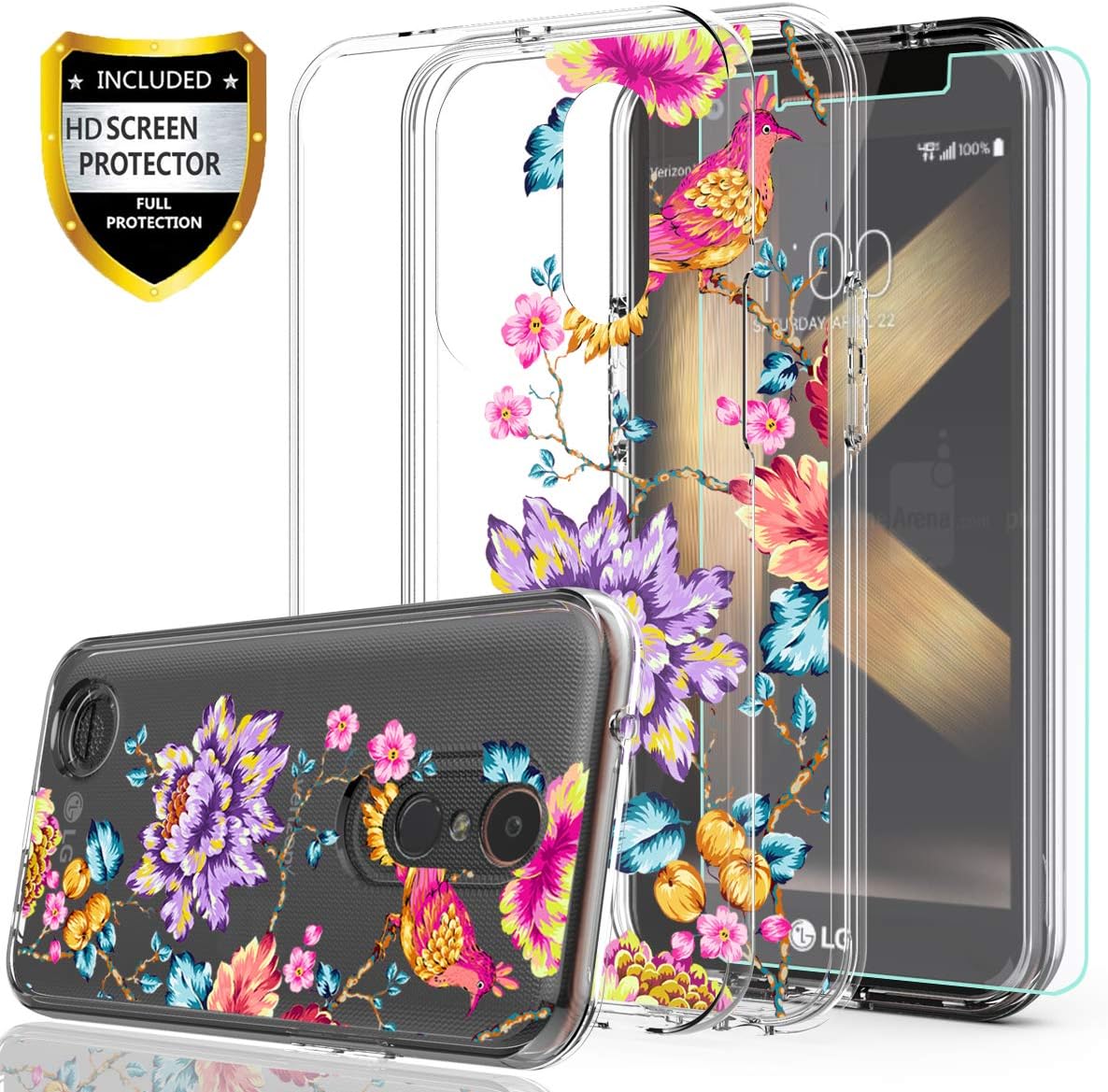 Best lg k20 v clear case with screen protector