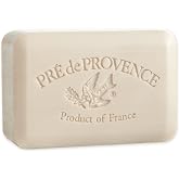Pre de Provence Artisanal Soap Bar, Enriched with Organic Shea Butter, Natural French Skincare, Quad Milled for Rich Smooth Lather, 8.8 Ounce, Amande