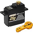 GOUPRC 21G Micro Mini Digital Servo of Metal Gears with 25T Servo Horn for 1/14 1/16 RC Crawler Car Upgrade Servo Parts Model Boat Airplane Robot (1PC)
