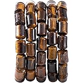 Natural Yellow Tiger Eye Cylinder Tube Beads 10x14mm 38cm/str Loose Semi Gemstone Stone Beads for Making Bracelets Necklace