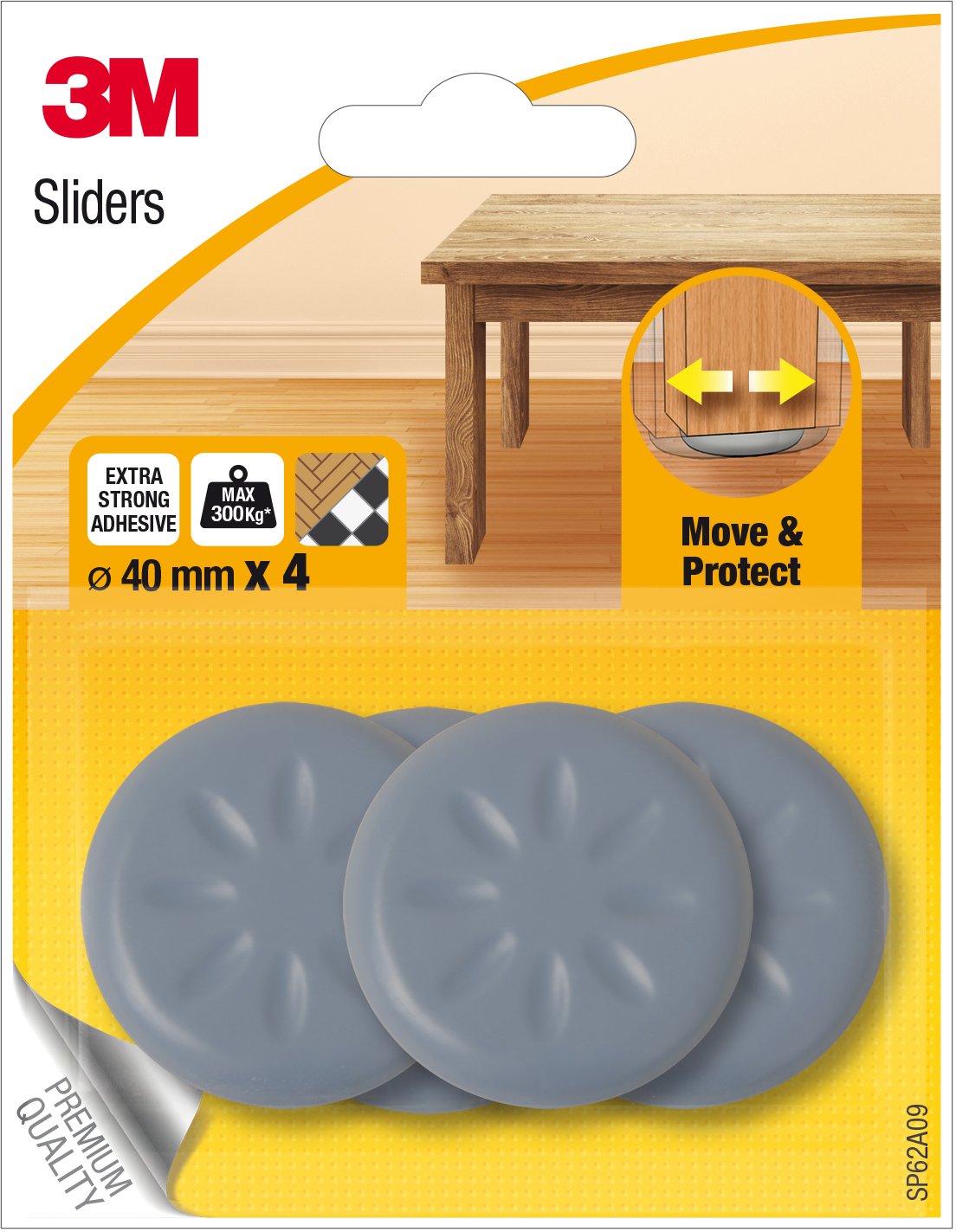 to Easily Move Furniture up to 400 kg.