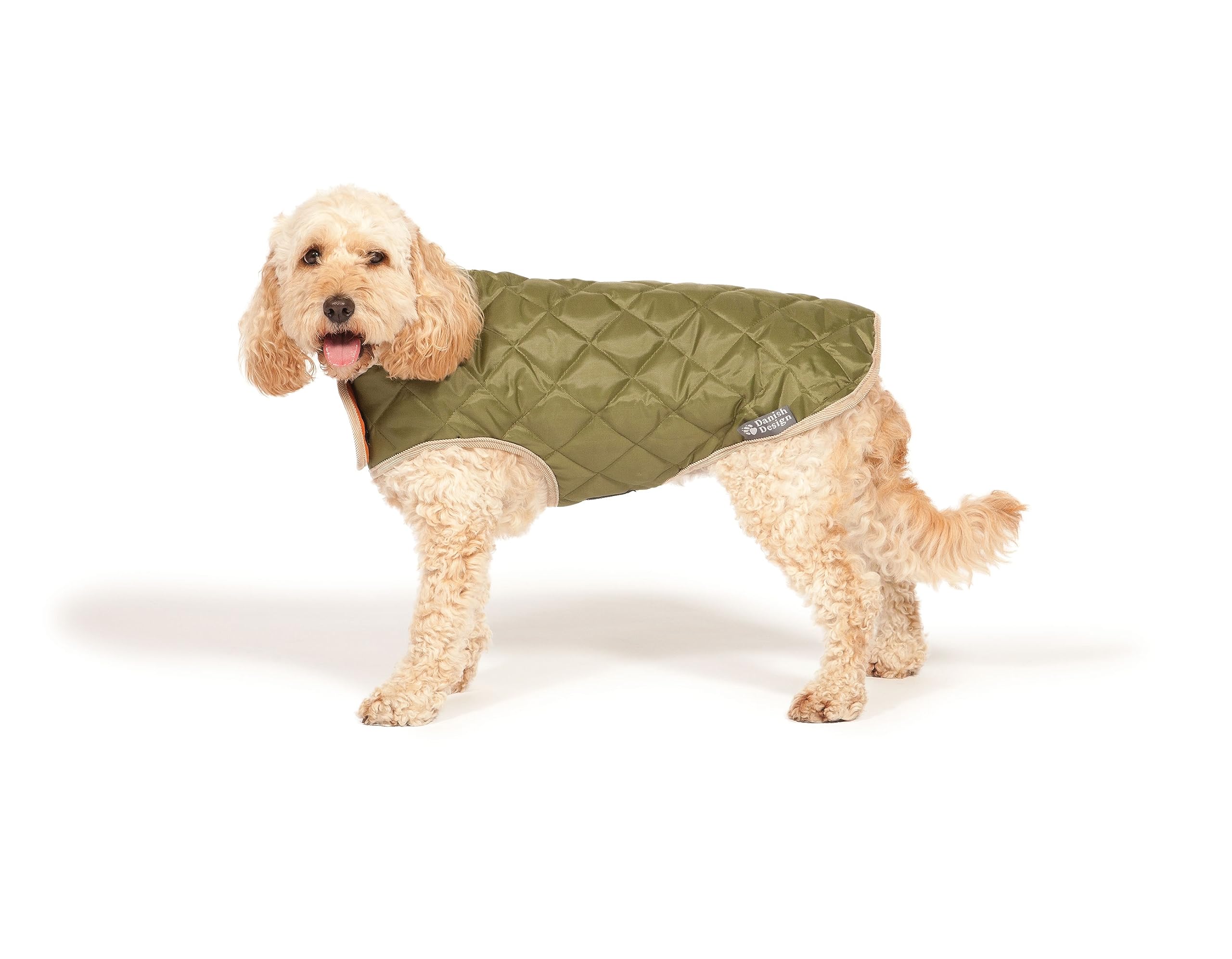 Danish Design Forest Green Diamond Quilt Shower Proof Thermal Lined Dog/Puppy Coat 28 Inch 70 cm