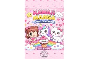 Kawaii Manga – Livro de Colorir (Portuguese Edition)