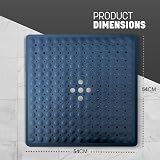 KEPLIN Premium Non-Slip Bath Mat 164 Suction Cups 54x54cm Dark Blue view 2