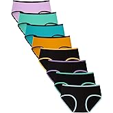 TIICHOO Girls Underwear for Teens Ages 8-16 Cotton Soft Girls Panties Pack of 8