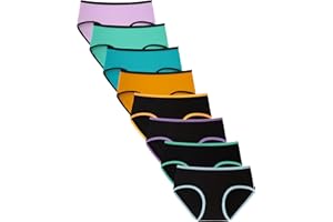 TIICHOO Girls Underwear for Teens Ages 8-16 Cotton Soft Girls Panties Pack of 8