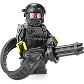 Collectible Heavy Gunner Minigun Soldier - Battle Brick Custom Minifigure