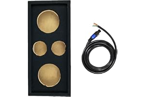 Q Power Car Audio Subwoofer Enclosure Box Chuchero for 8" Mids and 3" Tweeters
