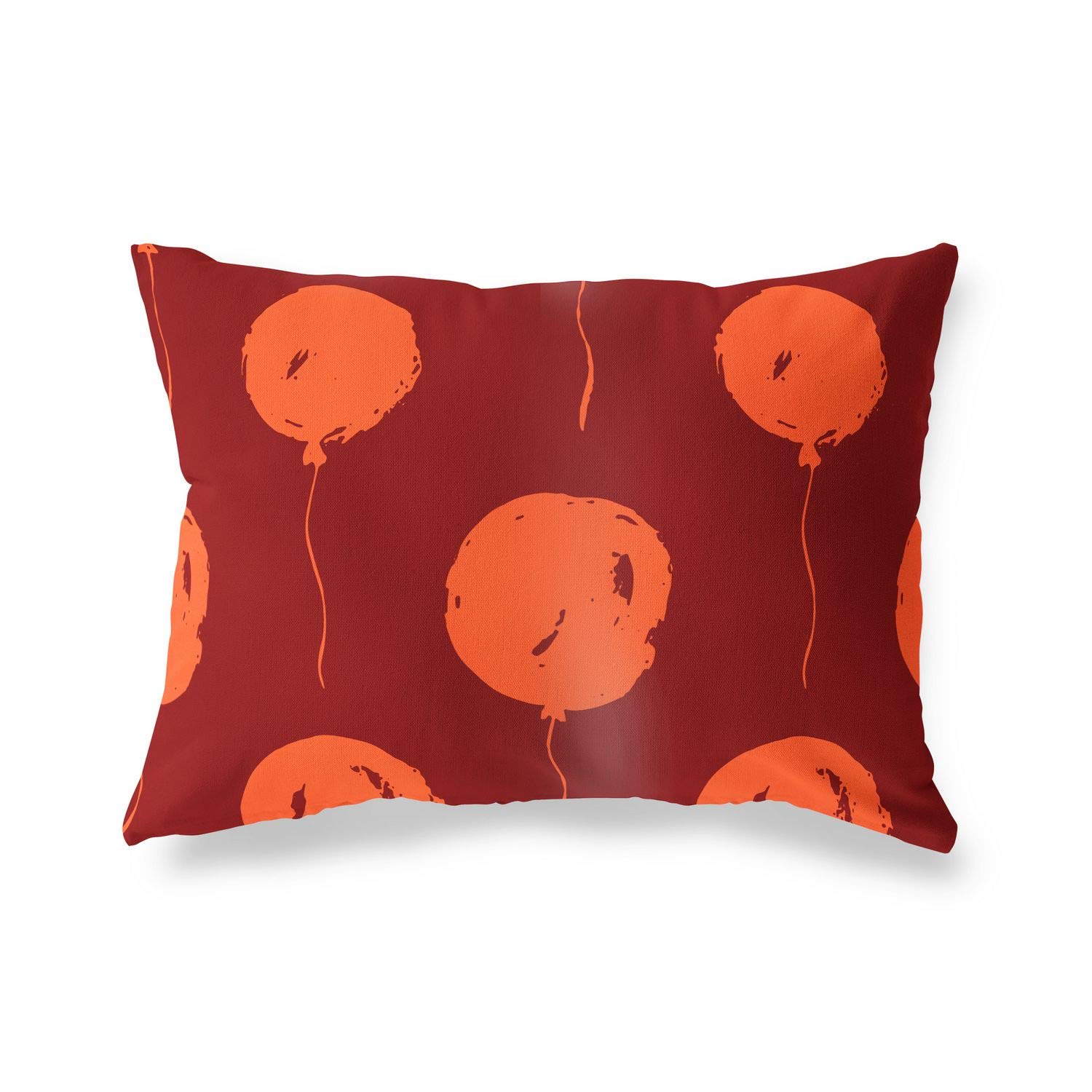 BonaMaison Decorative Cushion Cover, Orange Bordeux Throw Pillow Covers, Home Decorative Pillowcases for Livingroom, Sofa, Bedroom, Size: 45X60 Cm - Designed and Manufactured in Turkey