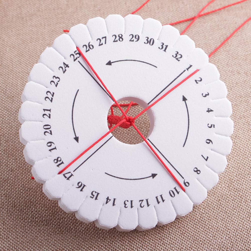 MILISTEN Kumihimo Disks for Strings Round and Square Kumihimo Board Thick Foam for Fine Threads Wire Beaded Kumihimo 4pcs - Image 3