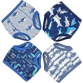 MooMoo Baby Training Underwear 4 Packs Absorbent Toddler Potty Training Pants for Boys and Girls-Cotton Animal Print 2T-6T