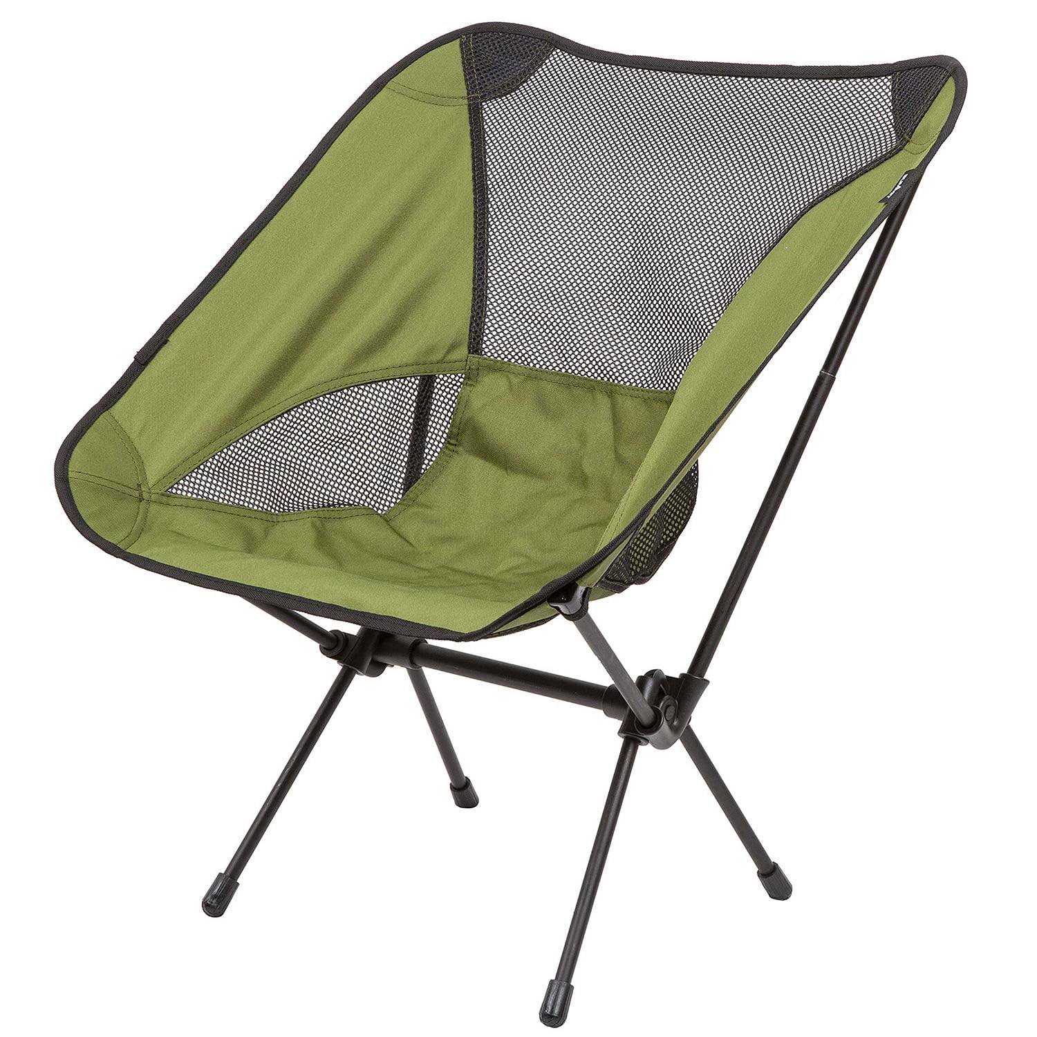 PMS VFM - Camping Chair With Carry Bag Green Ultra Light Pack Away, Easy, Durable, Comfortable, Lightweight, Festivals, Hiking, Picnics, Outdoor Living, Water Resistant
