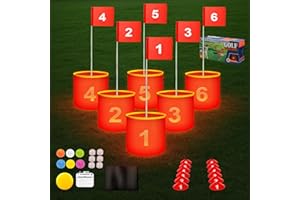 Golf Game Set for Adults and Kids, Golf Practice Game with Flags and Balls for Park, Beach, Backyard, Lawn
