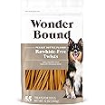 Wonder Bound Peanut Butter Flavor Dog Twist Sticks - 55 Count - Rawhide-Free Dog Treats, Dental Health Chews for Plaque & Tartar Control, Easy to Digest, Long-Lasting