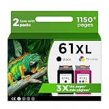 61XL Ink Cartridge for HP Ink 61 XL Black Color Replacement for HP61 HP61XL for 5530 4500 2620 4630 2540 4502 3050 1510 4632 4501 2542 2514 3510 4635 3050a 5535 4610 1000 1010 1512 3512 2541 Printer