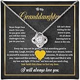 KOLSTRAW Gift for GRANDDAUGHTER, Meaningful Pendant Jewelry with Heartfelt Message Card, Perfect for Birthday, Christmas, or Graduation, Presented in a Beautiful Gift Box
