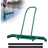 AIWFL 4.3FT Aluminium Alloy Sport Tennis Court Squeegee with Wheels | Tennis Court Rain Shuttle with Additional 2 EVA Foam Blade,Professional Squeegees Floor Water Remover Squeegee Broom,Green