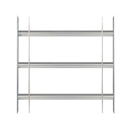 GAH-Alberts 563691 Fenstergitter Secorino Basic - Ausziehbar für Fenster außen - galvanisch blau verzinkt - Einbruchschutz Gi