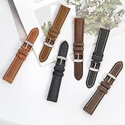 BISONSTRAP Watch Strap 23mm, Vintage Leather