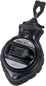 Tajima CR301JF Powder Tracer Chalk Line 30m Jam Free Fast Wind Black view 2
