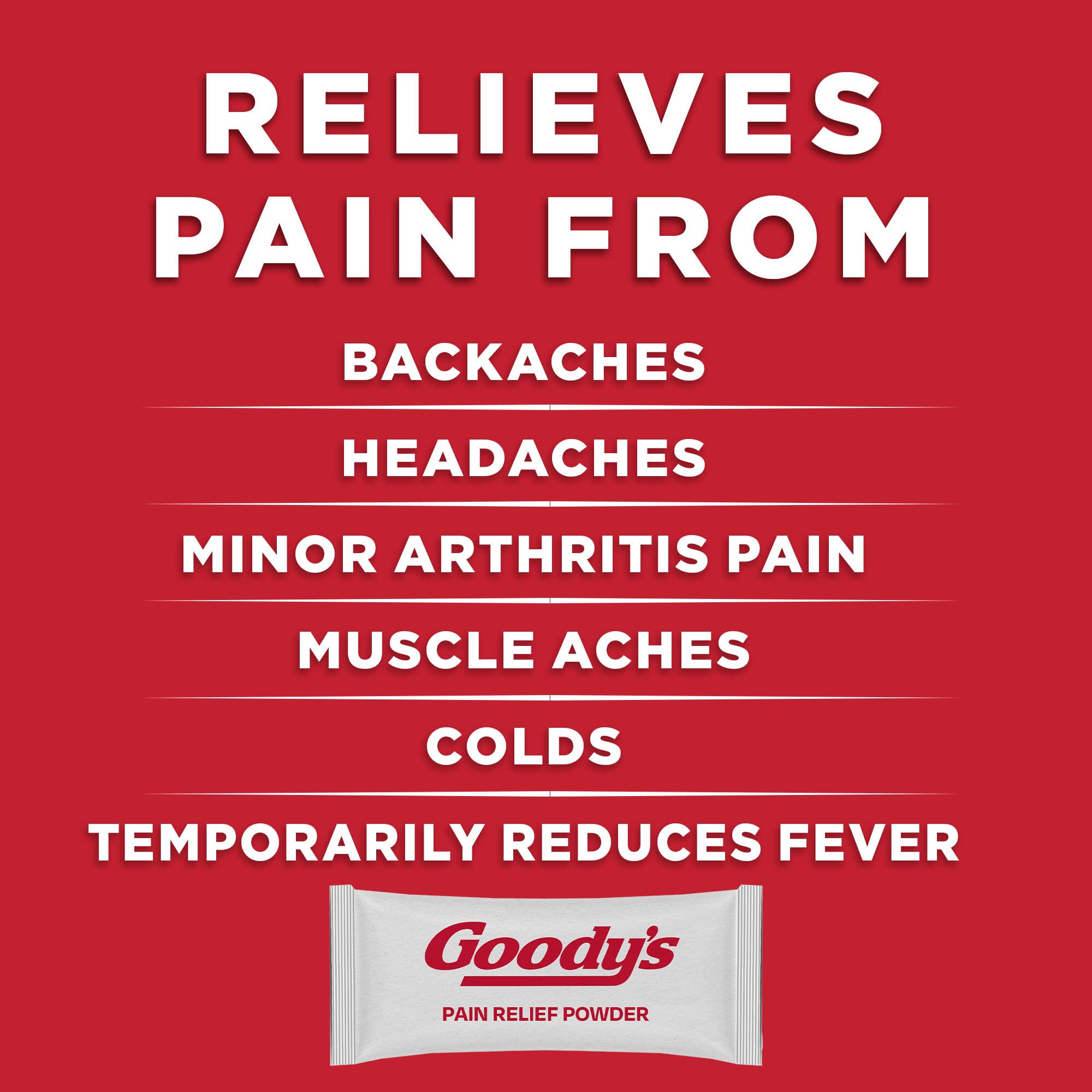 Goody's Back and Body Pain Relief Powder, 24 ct (Pack of 1)