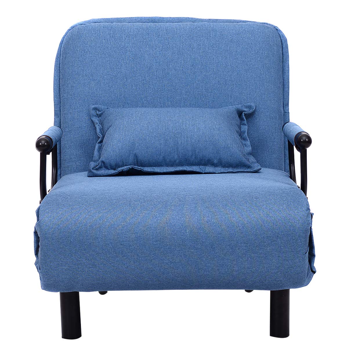 Living Room Furniture CASART Blue 2in1 Sofa Bed Folding Futon Chair W