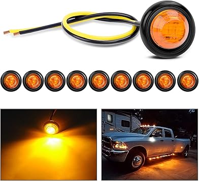 nilight tl 03 10 luces led de 3 4 pulgadas para luces de sea alizacia n delanteras y traseras para camiones autobuses remolques furgonetas