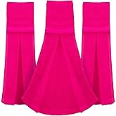 Moukeren 3 Pcs Pink Football Field Towel Quarterback Accessories Cotton Sports Sweat Towel with Hook and Loop Fastener for Football, Golf, Gym