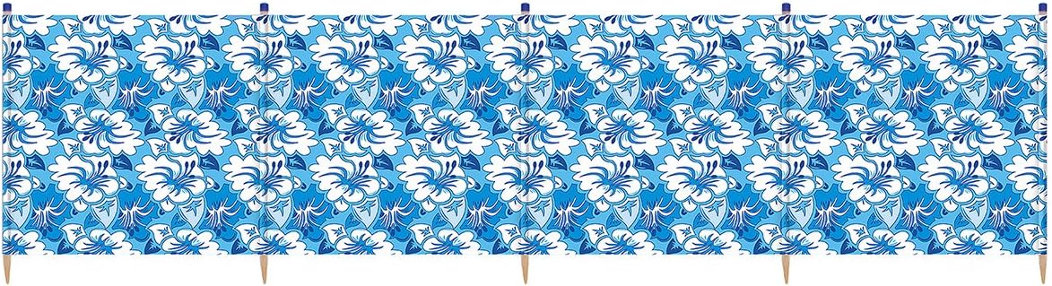 Yello 4 Pole Hibiscus Flower Standard Printed Wind Break