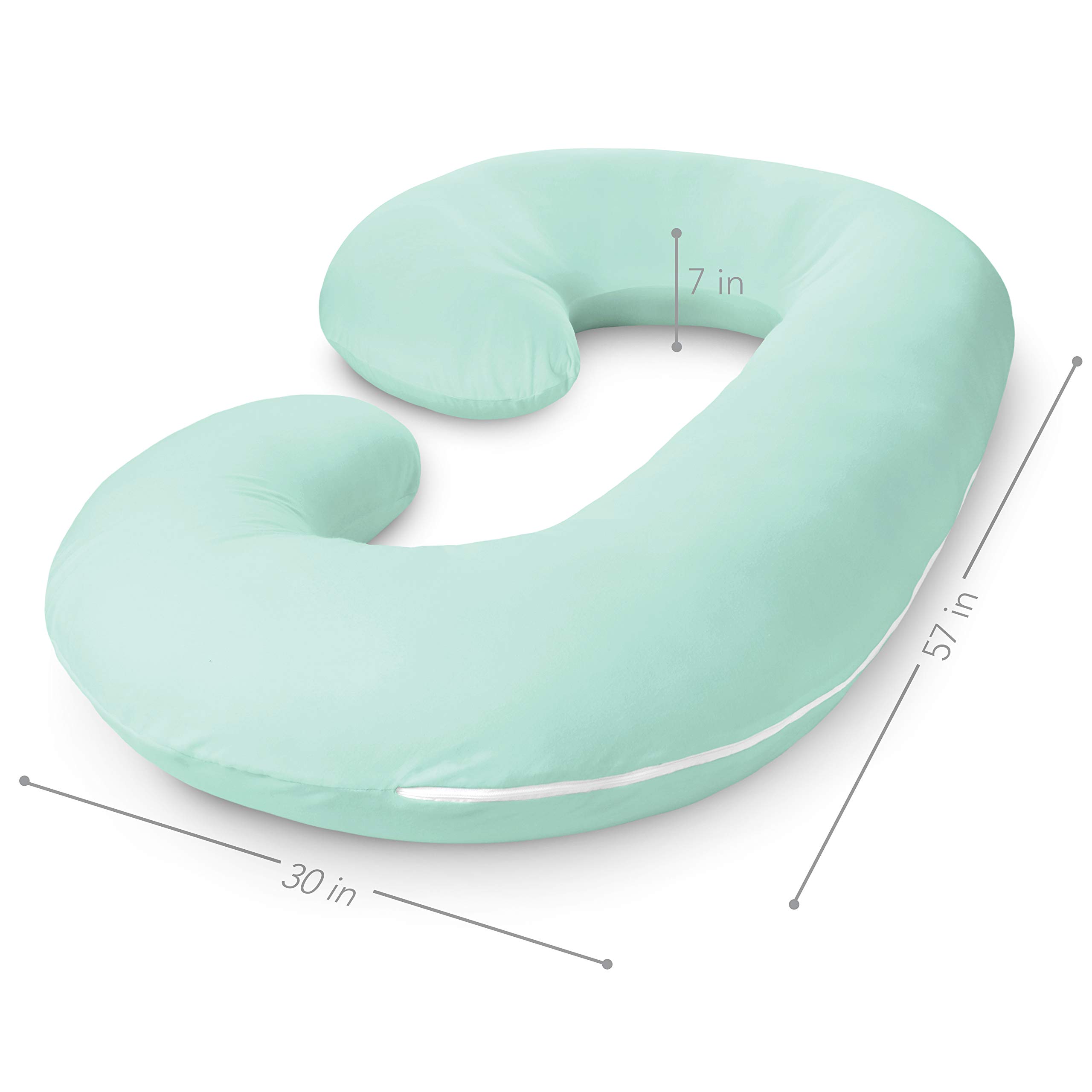 Mua PharMeDoc Pregnancy Pillow with Jersey Cover, C Shaped Full Body