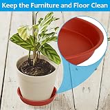 TStarJungle 5 Pack Plant Saucers 36cm Thick Drip Trays Indoor Outdoor view 4