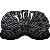 ohaayoo Kayak Seat Cushion, Thicken Anti Slip Waterproof Gel Kayak Seat, Portable Canoe Rowing Rubber Dinghy Pad for Stadium Sit in Kayak Inflatable Fishing Kayak Canoe Kayak Accessories