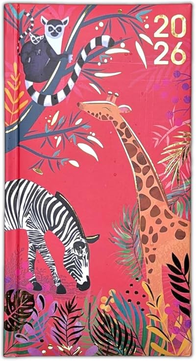 PSO 2026 Diary Slim Week to View Fashion Soft Padded Hardback Puppies